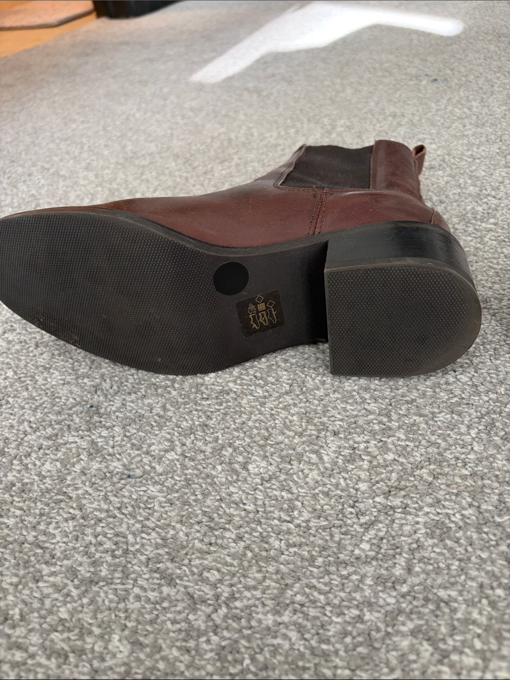 Women’s Brown Leather Chelsea Boots - Picture 3 of 3
